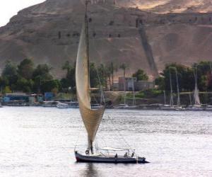 Puzzle Του ποταμού Νείλου είναι το μεγαλύτερο ποτάμι στην Αφρική, διέρχεται από την Αίγυπτο